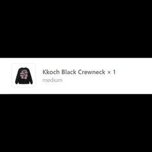 Kkoch Black Crewneck